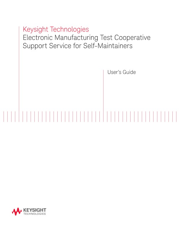 Electronic Manufacturing Test Cooperative Support Service for Self